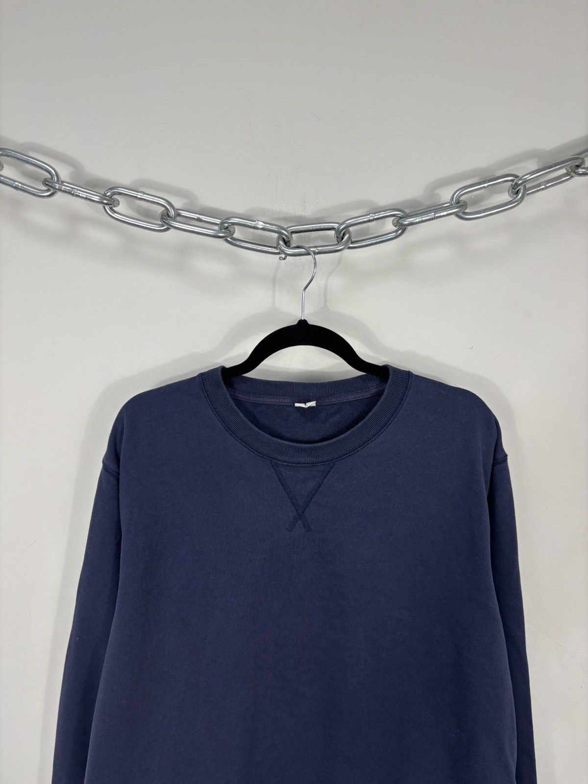 Arket Arket Men’s Navy Blue Cotton Classic Basic Sweatshirt Size US XL / EU 56 / 4 - 2 Thumbnail