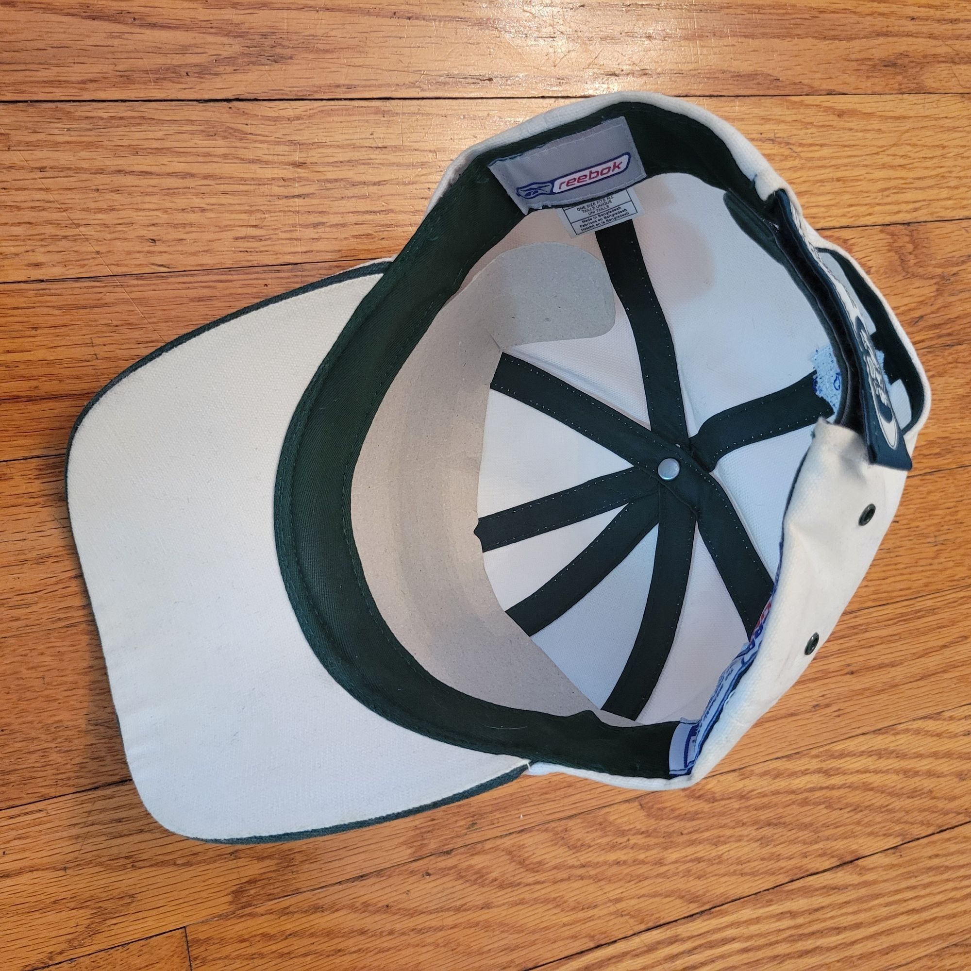 Reebok Vintage Reebok NFL Pro Line New York Jets Hat White Green OS Size ONE SIZE - 8 Thumbnail