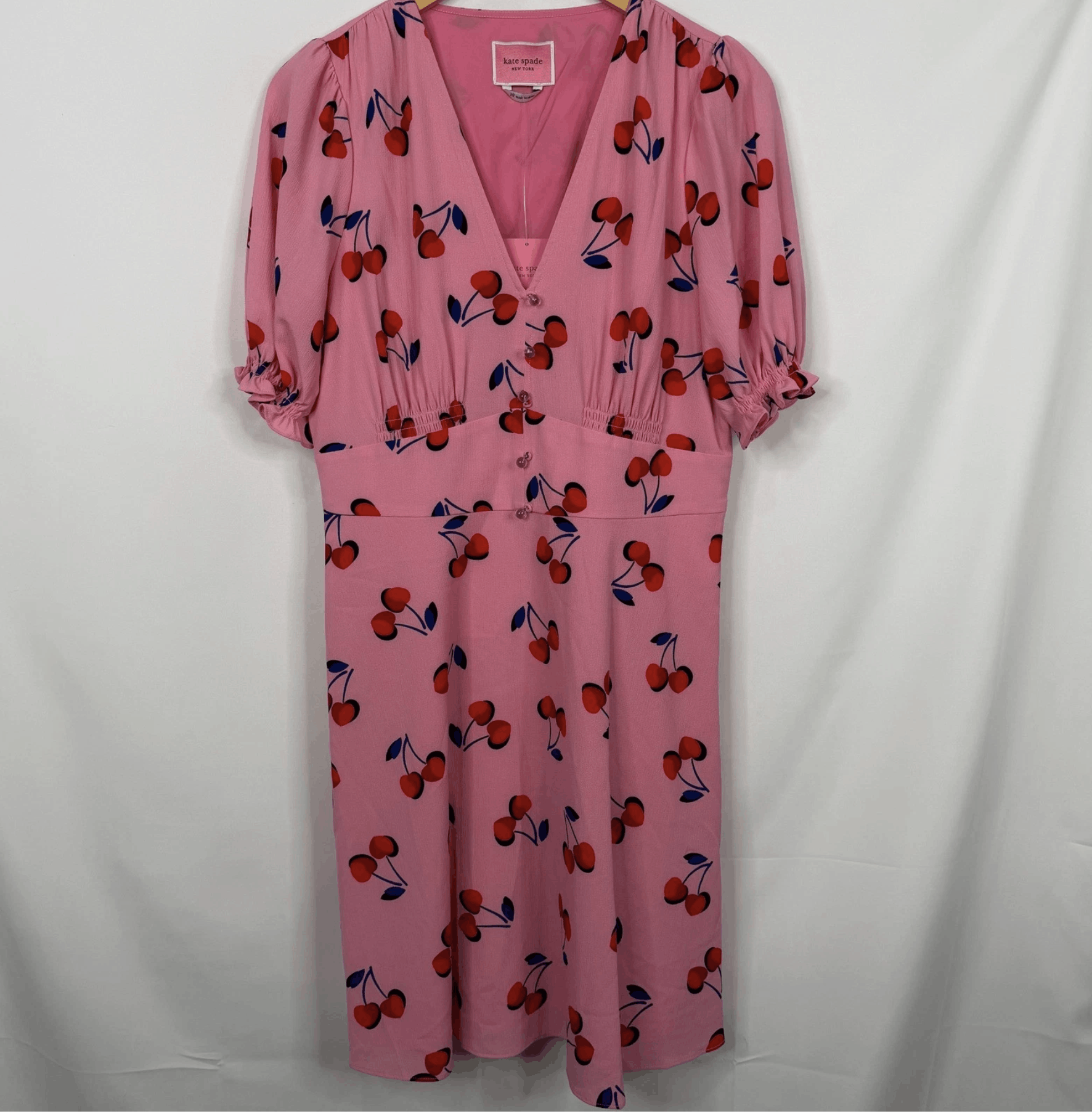 Kate Spade Kate Spade New York Cherry Toss Dress NWT Size L / US 10 / IT 46 - 7 Thumbnail