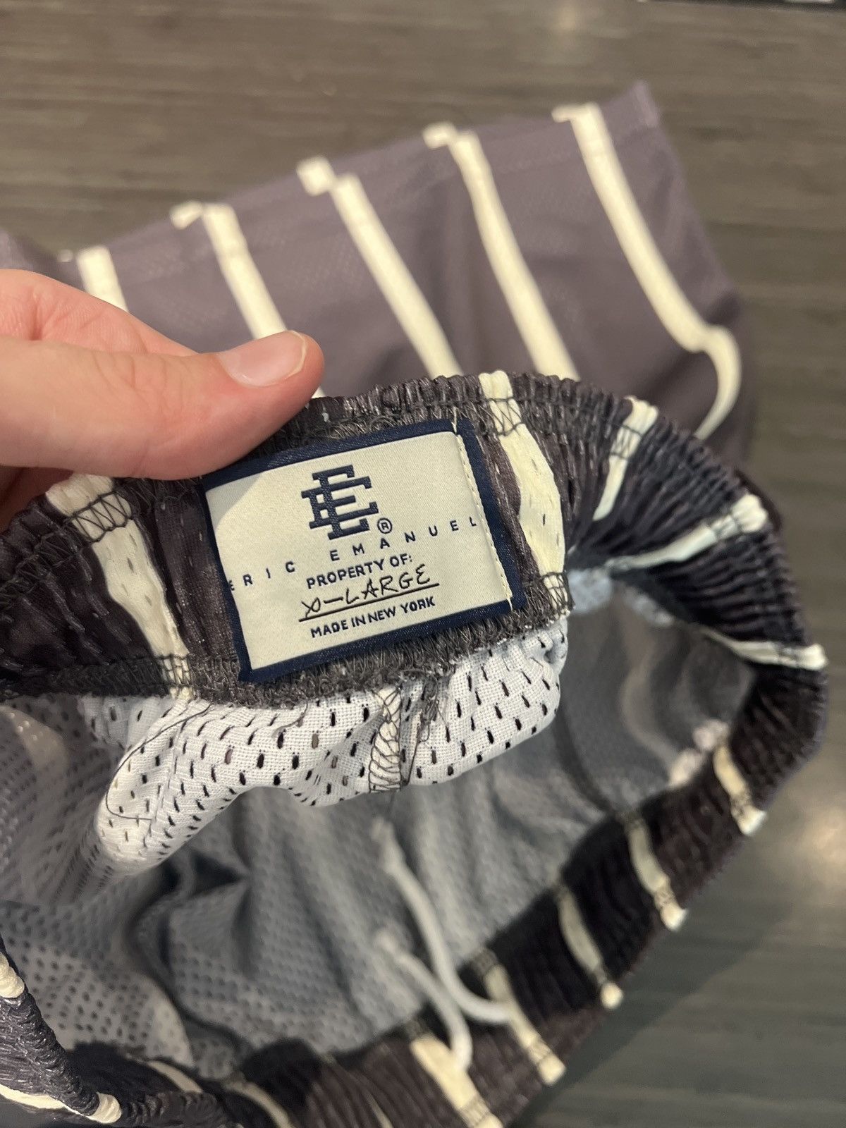 Eric Emanuel Eric Emanuel Basic Shorts Grey Stripe XL Size US 36 / EU 52 - 3 Thumbnail