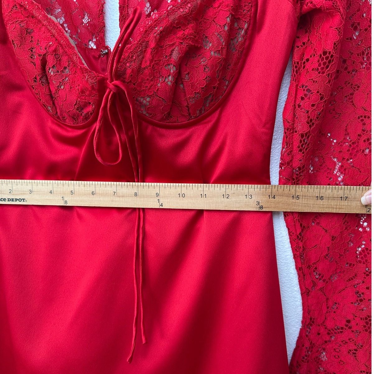 House of CB NWT House of CB Jennica Red Lace Bustier Satin Mini Dress M Size M / US 6-8 / IT 42-44 - 11 Thumbnail