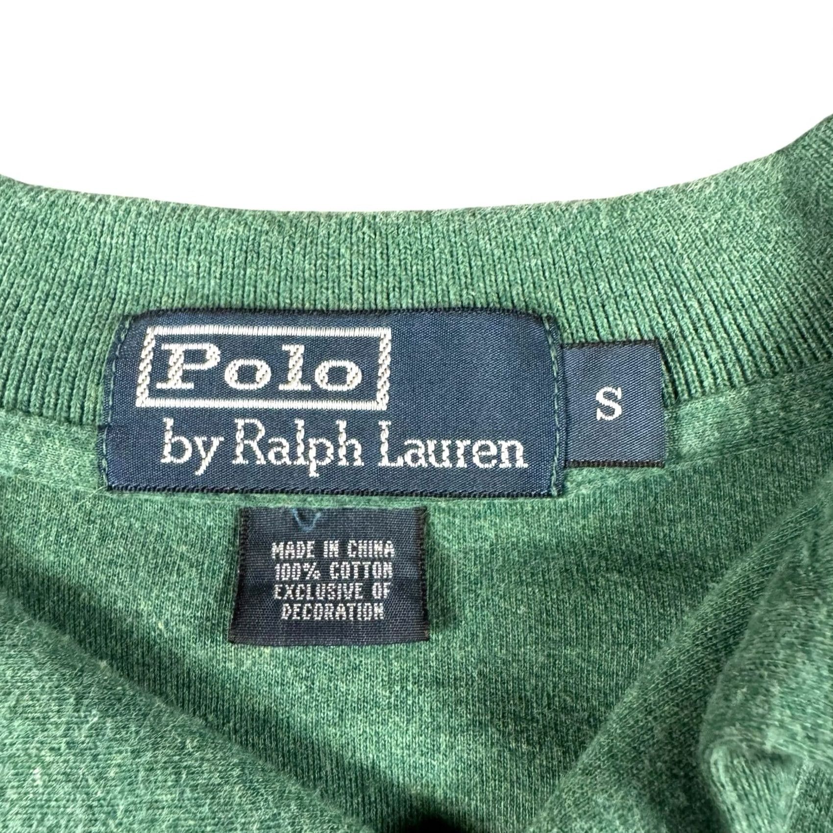 Ralph Lauren VINTAGE Polo Ralph Lauren Polo Shirt Mens S Green 90s Preppy Knit Stretch Short Sleeve Collared 100% Cotton Polo Shirt Mens Size US S / EU 44-46 / 1 - 4 Thumbnail