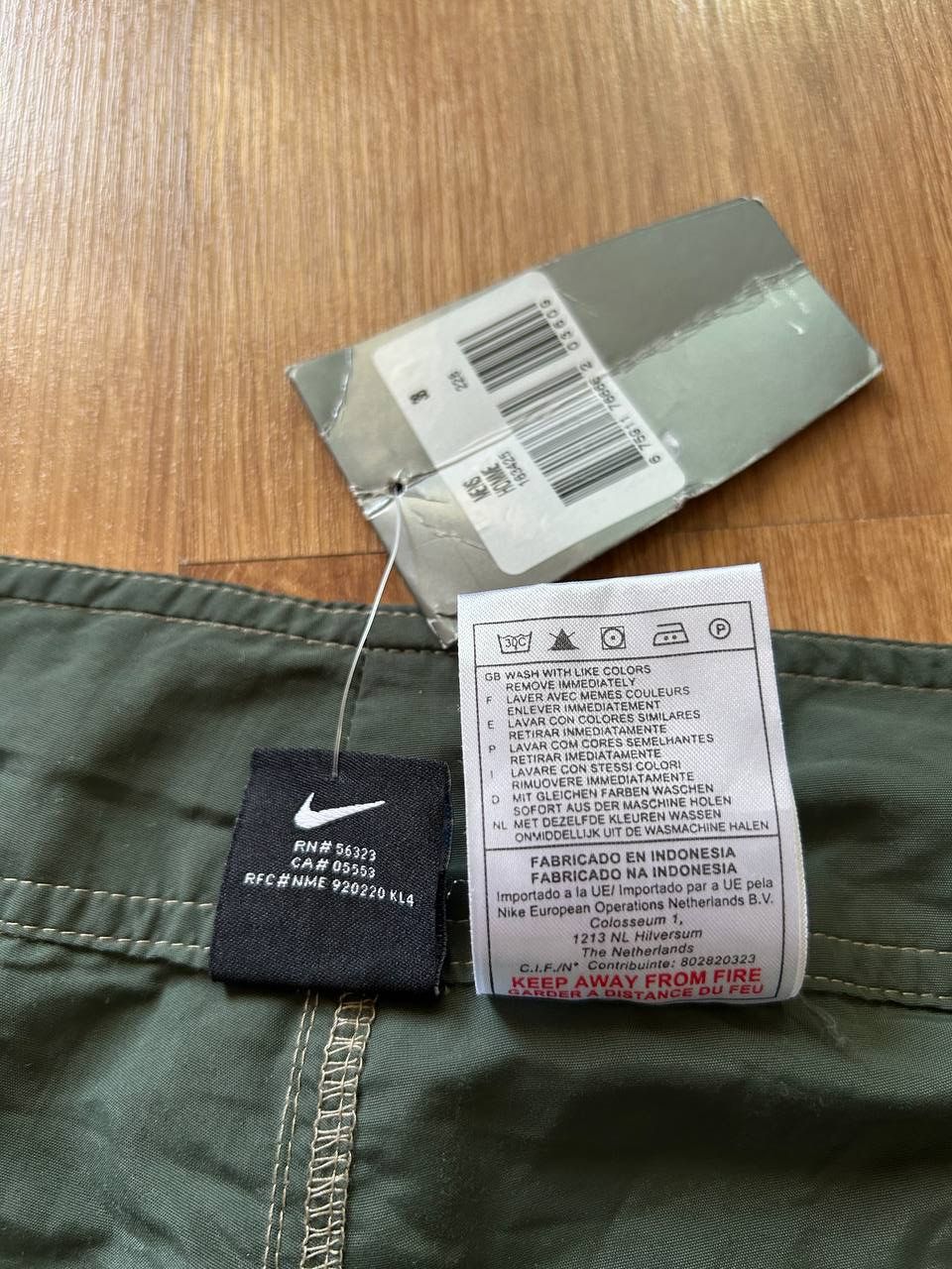 Nike ACG Nike ACG Spring 2001 Green Nylon 4 Pocket Cargo Shorts Size US 38 / EU 54 - 6 Thumbnail