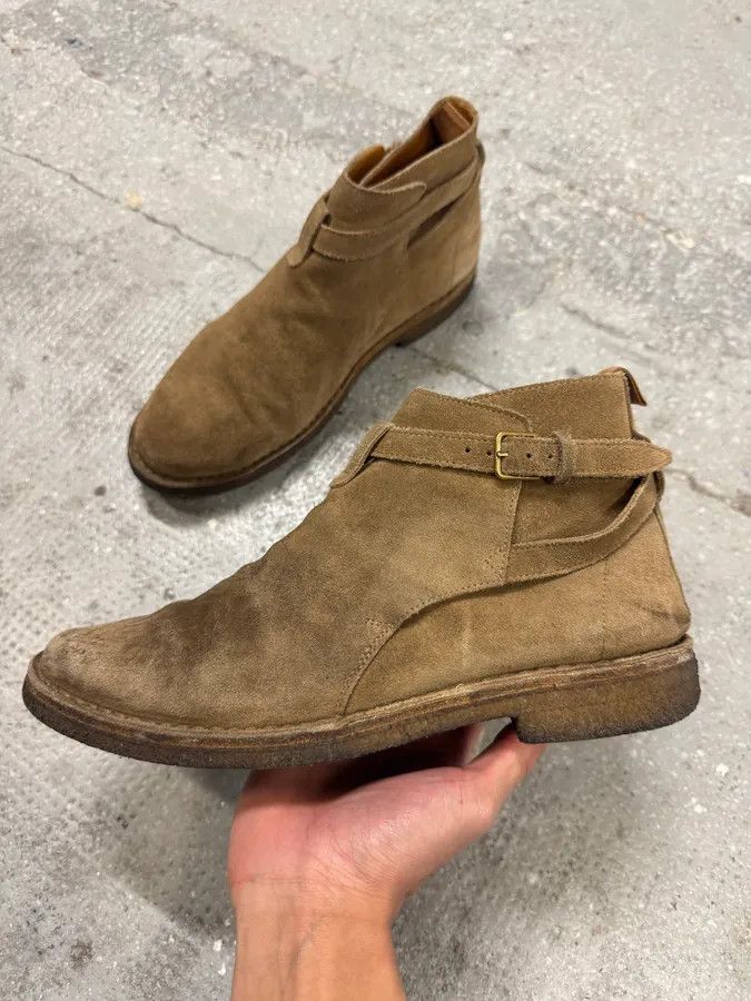 Designer × Saint Laurent Paris × Vintage SS2014 Saint Laurent Beige Leather Suede Boots Size US 8 / EU 41 - 3 Thumbnail