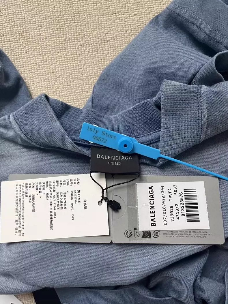 Balenciaga Balenciaga Monogram Logo Printed Crew Neck Pullover Short Size US M / EU 48-50 / 2 - 4 Thumbnail