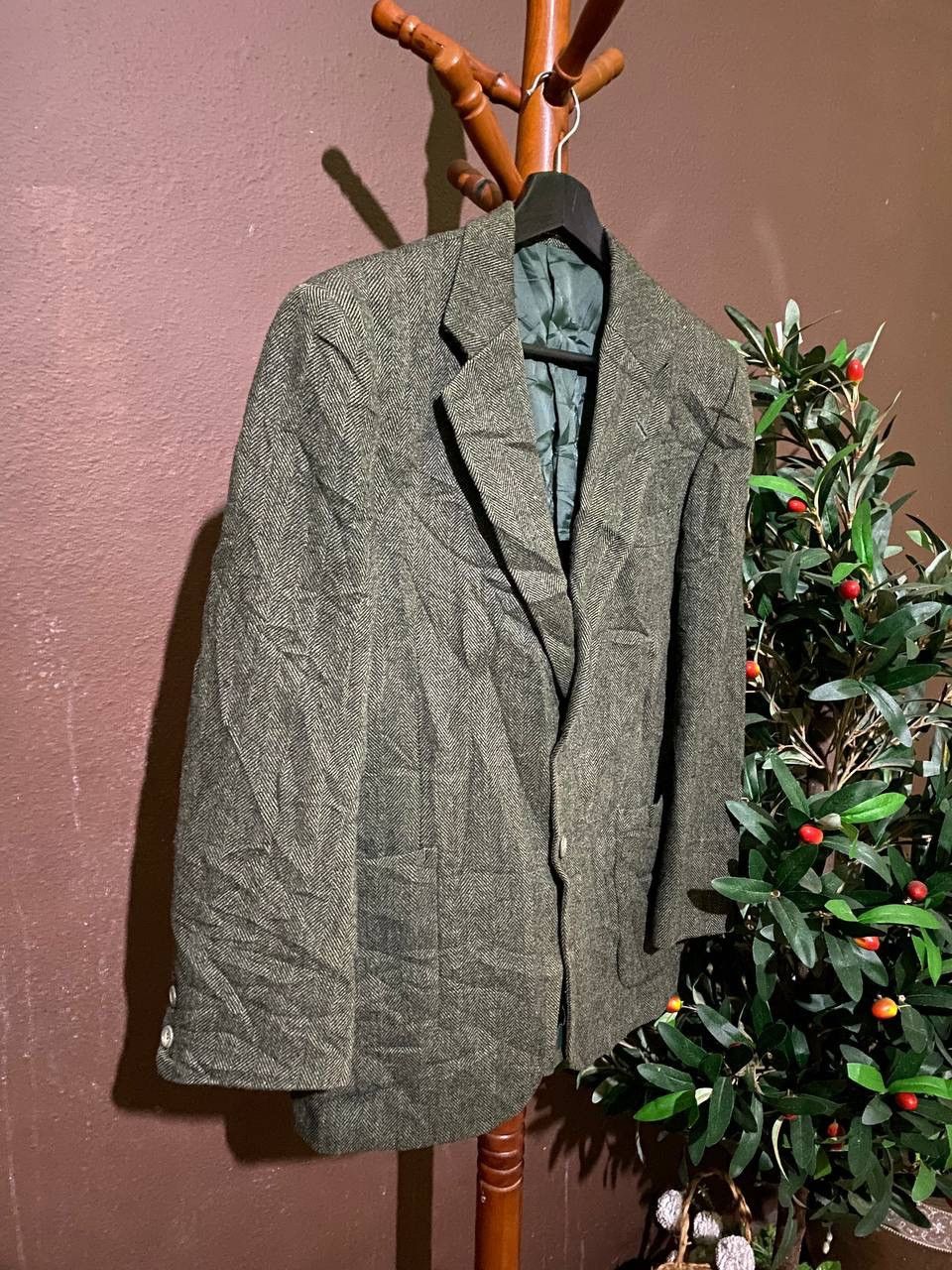 Other Vintage 60s Vaklon Herringbone Wool Coat Size US S / EU 44-46 / 1 - 3 Thumbnail