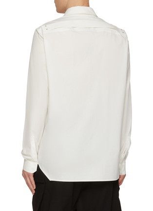 Rick Owens o1y0325 Solid Color Shirt in White Size US M / EU 48-50 / 2 - 4 Thumbnail