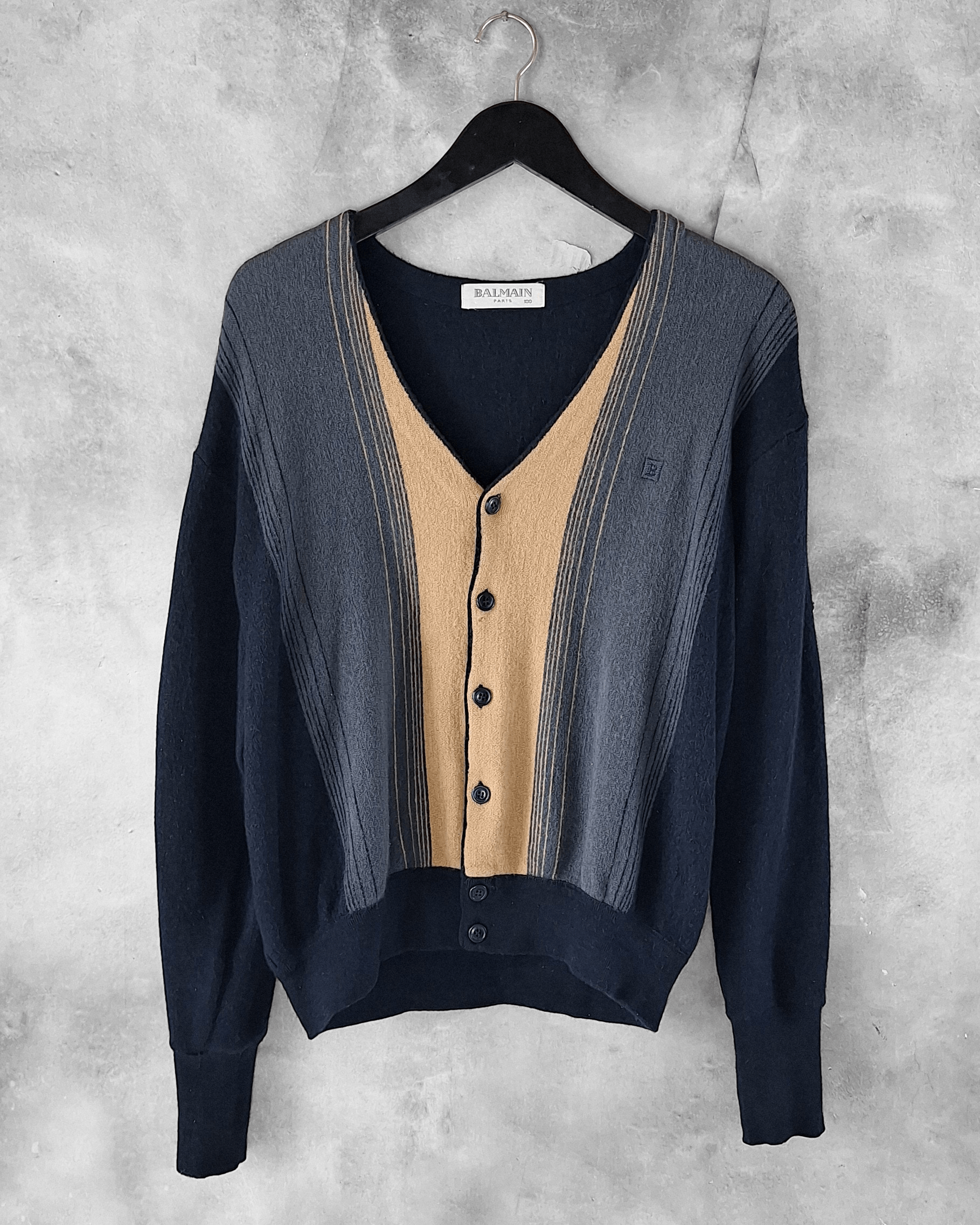 Balmain Vintage Balmain Cardigan Sweater Size L / US 10 / IT 46 - 1 Thumbnail