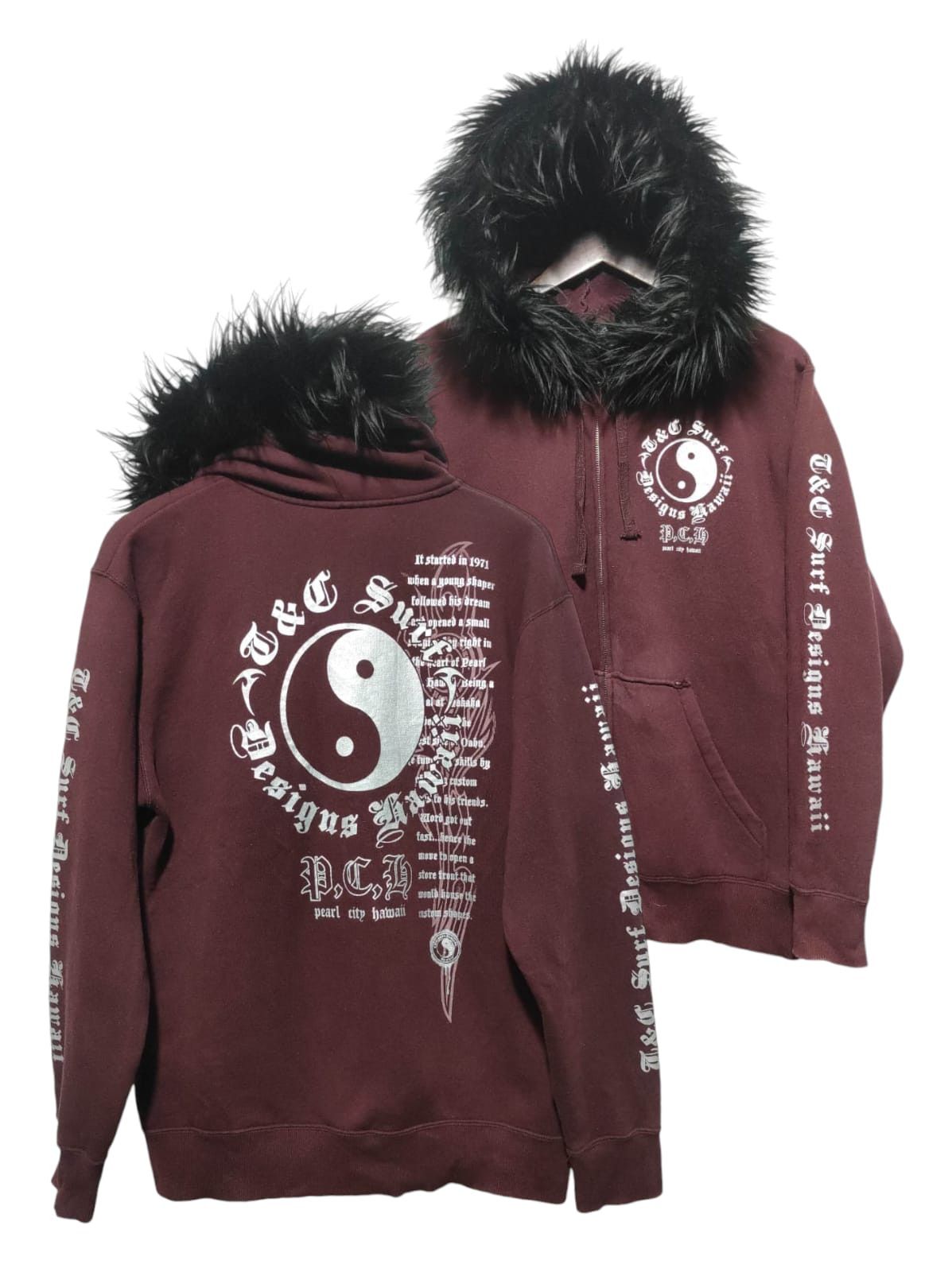 Affliction T&C Surf Designs Zip Fur Hoodie IfSixWasNine LGB style Size US L / EU 52-54 / 3 - 23 Thumbnail