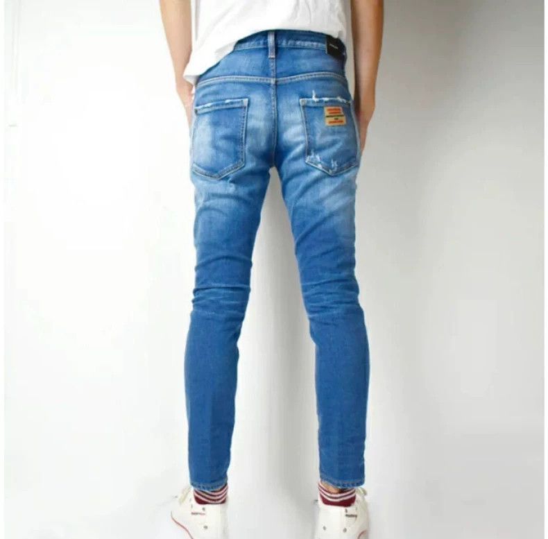 Dsquared2 DSquared2 Light Wash Distressed Denim Jeans-yf Size US 44 / EU 60 - 1 Thumbnail
