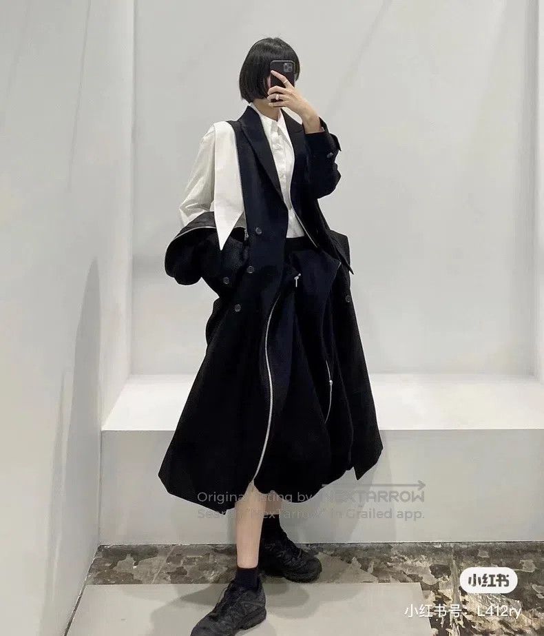 Comme des Garcons Comme Des Garcons Leisure Wool Pleated Skirt Zip Shoulder Size XS / US 0-2 / IT 36-38 - 2 Thumbnail
