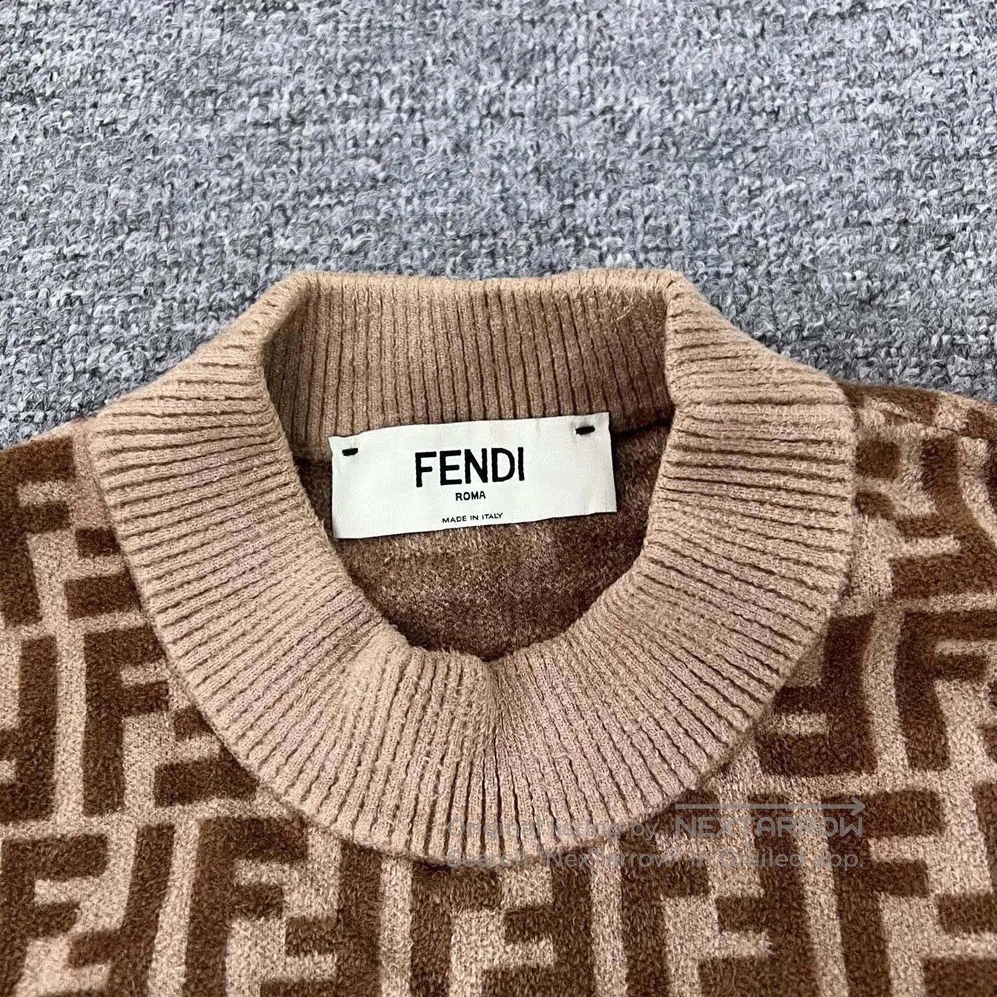 Fendi fendi classic logo patterned sweatshirt. Size US M / EU 48-50 / 2 - 5 Thumbnail