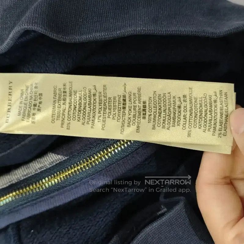 Burberry Burberry Cotton Women's Sweatshirt in Navy Blue. Size XS / US 0-2 / IT 36-38 - 4 Thumbnail
