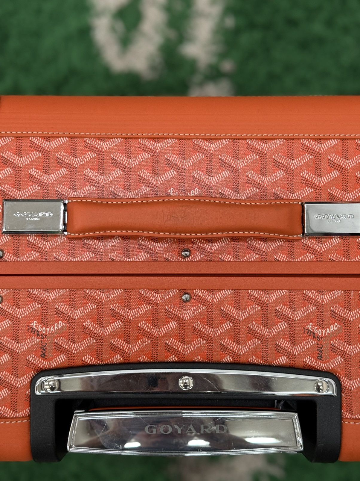 Goyard Goyard Bourget PM Carry On Suitecase Orange Canvas Trolley Size ONE SIZE - 21 Thumbnail