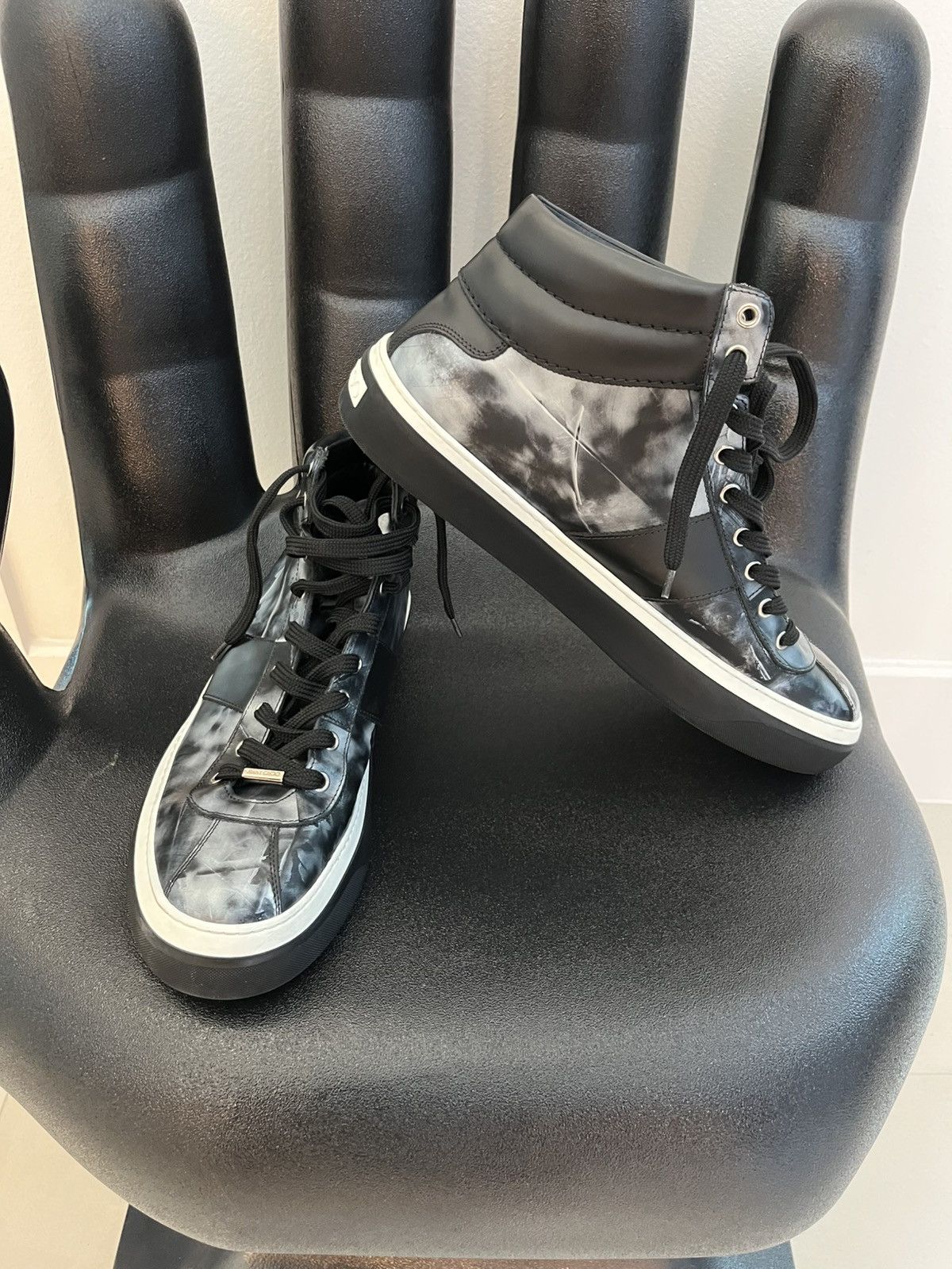 Jimmy Choo Jimmy Choo Belgravia sneaker black storm Size US 13 / EU 46 - 6 Thumbnail