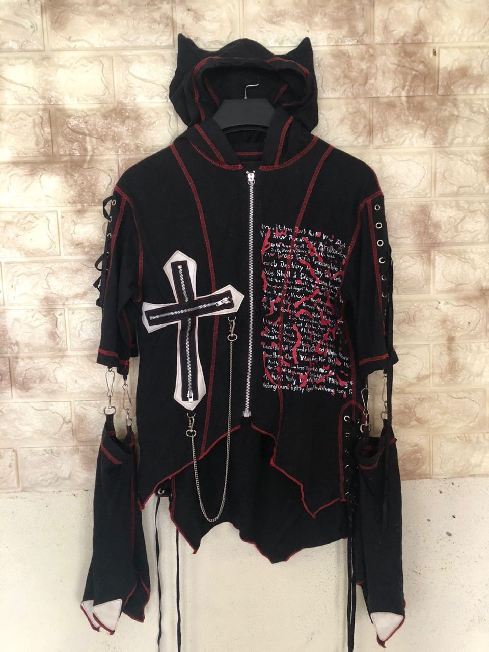 Japanese Brand Reach Keystation Bondage Punk Seditionaires Devil Hoodie Size M / US 6-8 / IT 42-44 - 7 Thumbnail