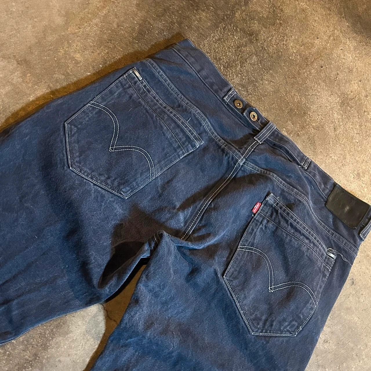 Levi's Vintage Clothing Vintage Levi's 569 salvaged denim loose straight fit Size US 36 / EU 52 - 4 Thumbnail