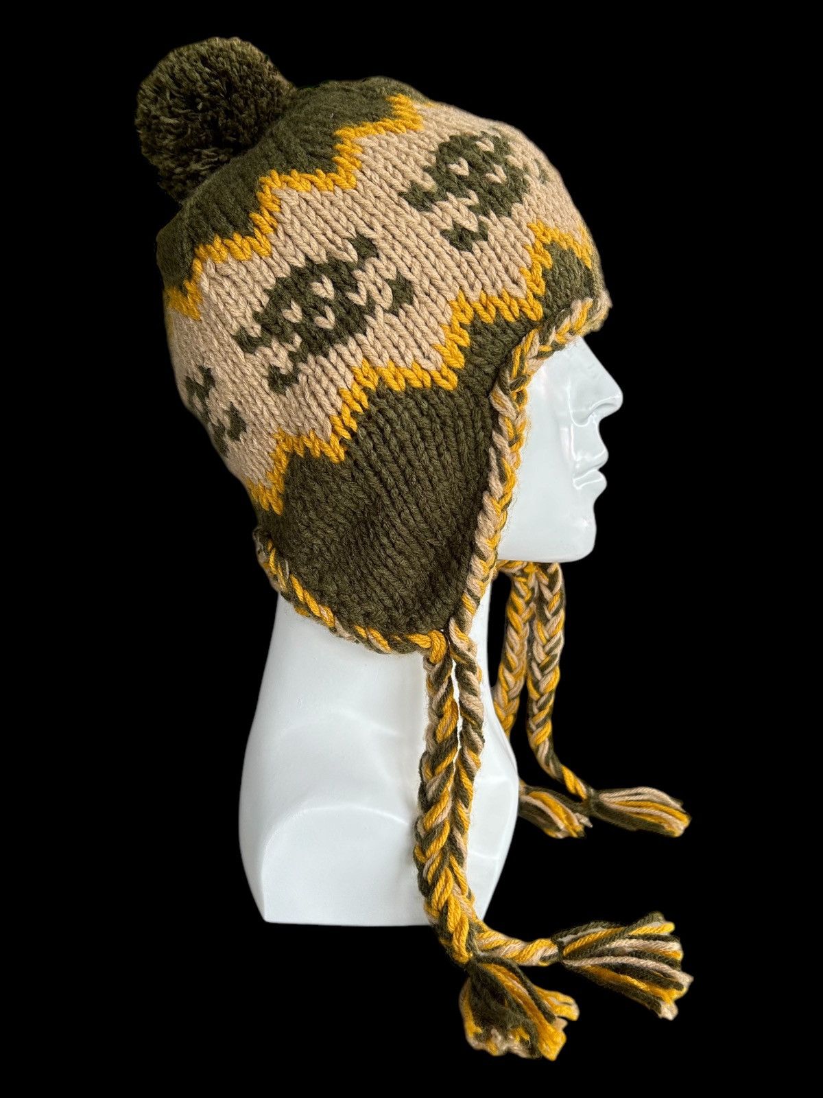 Japanese Brand × Kapital × Vintage Skull Crochet Knitted Rare Beanie Hats ☠️☠️ Size ONE SIZE - 1 Thumbnail