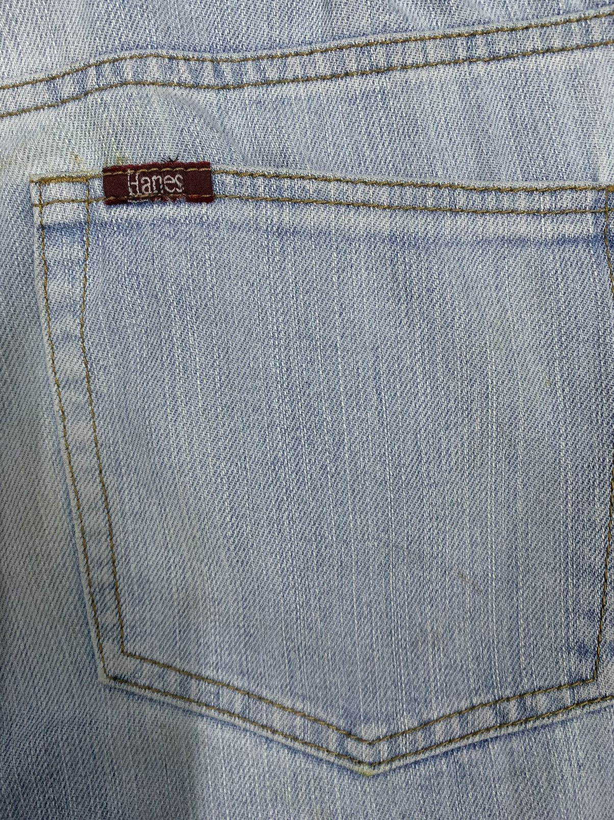 Hanes Vintage 80s Hanes North Carolina Distressed Jeans Size US 33 - 13 Thumbnail