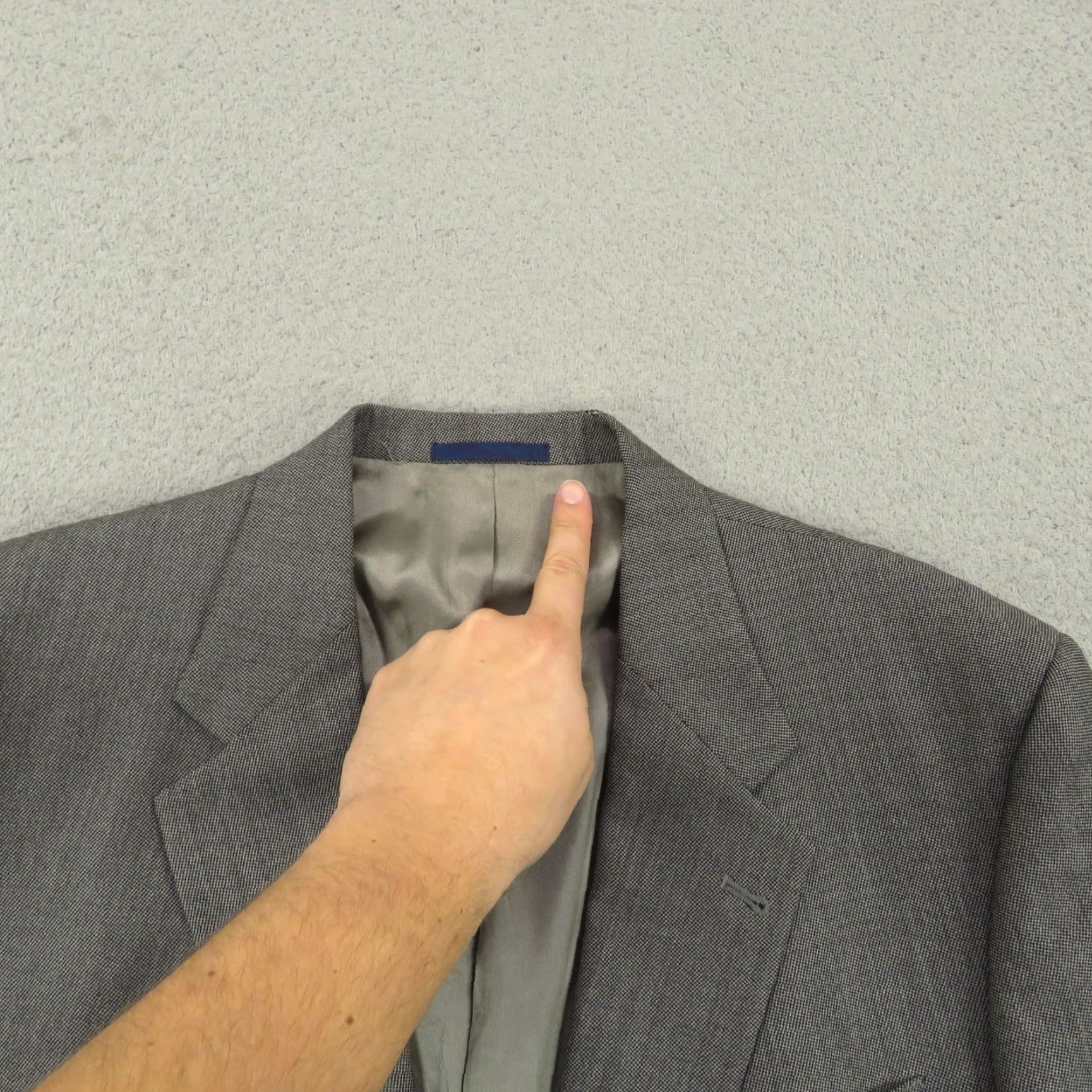 Loro Piana Daniel Cremieux Suit 44R Charcoal Loro Piana Birdseye Pleated Trousers 38x30 Wool 2 Piece Men Regular Vintage No Size 44R - 5 Thumbnail
