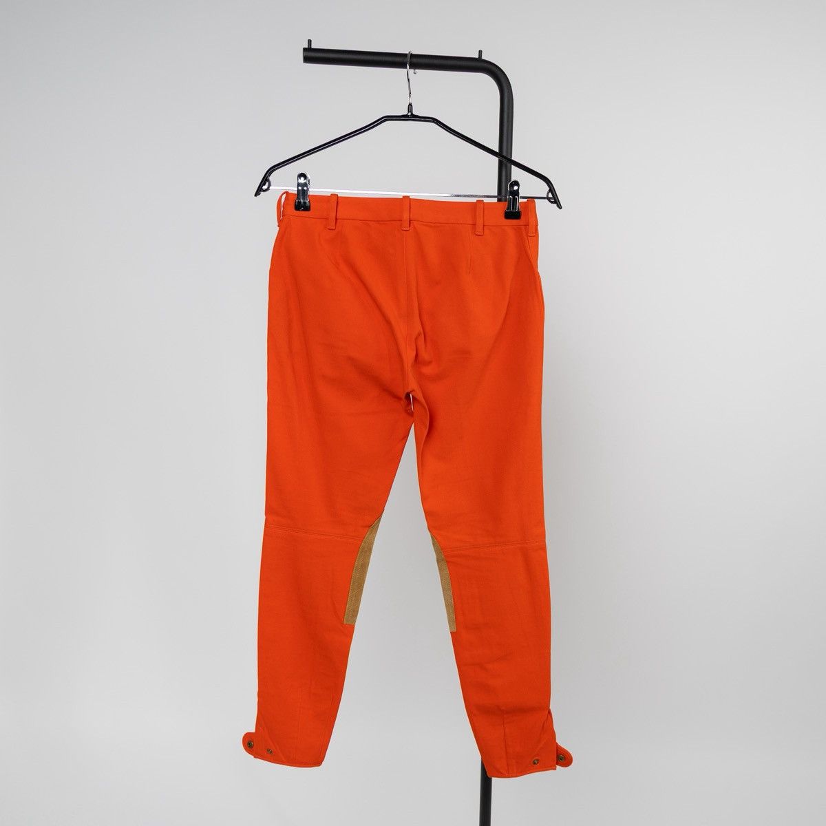 Ralph Lauren Ralph Lauren Womens Orange Riding Pants Leather Knee Patch Size 27" / US 4 / IT 40 - 2 Thumbnail