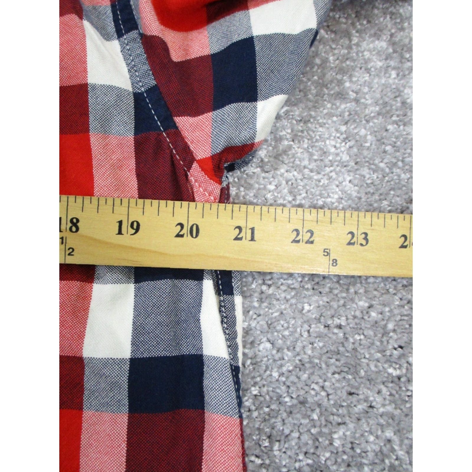 The North Face The North Face Shirt Mens Large Red Blue White Cotton Button Up Size US L / EU 52-54 / 3 - 6 Thumbnail