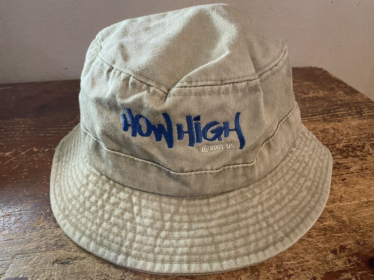 image of Vintage How High Promotional Bucket Hat in Beige, Men's