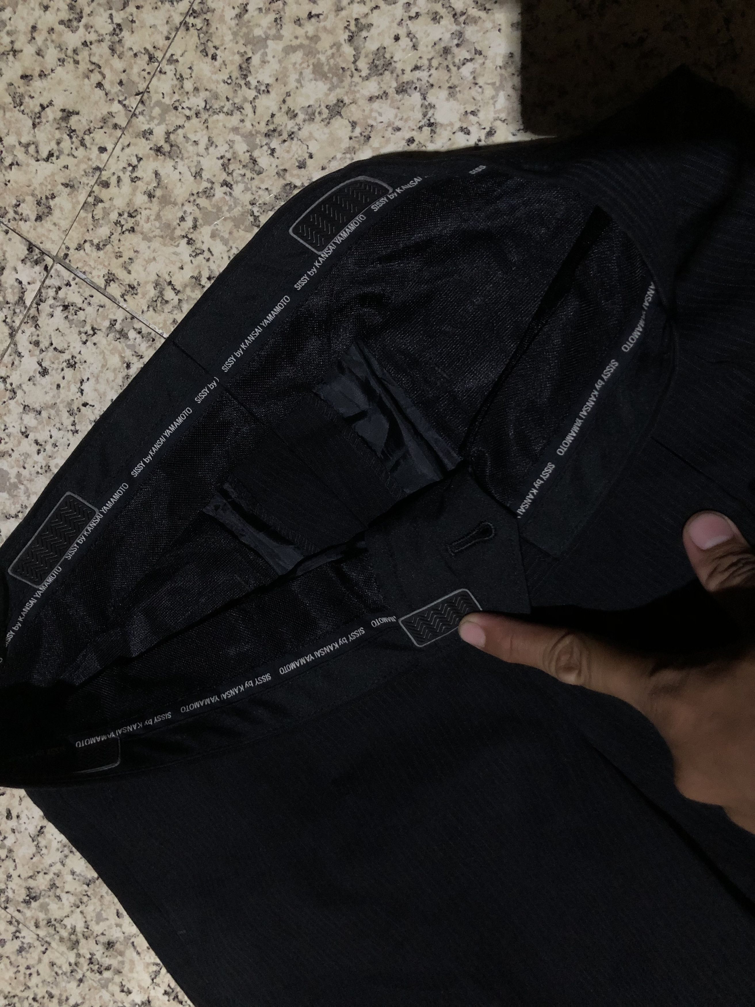 Kansai Yamamoto Vintage 90s SISSI by KANSAI YAMAMOTO Black Cropped Pants Size US 33 - 3 Thumbnail