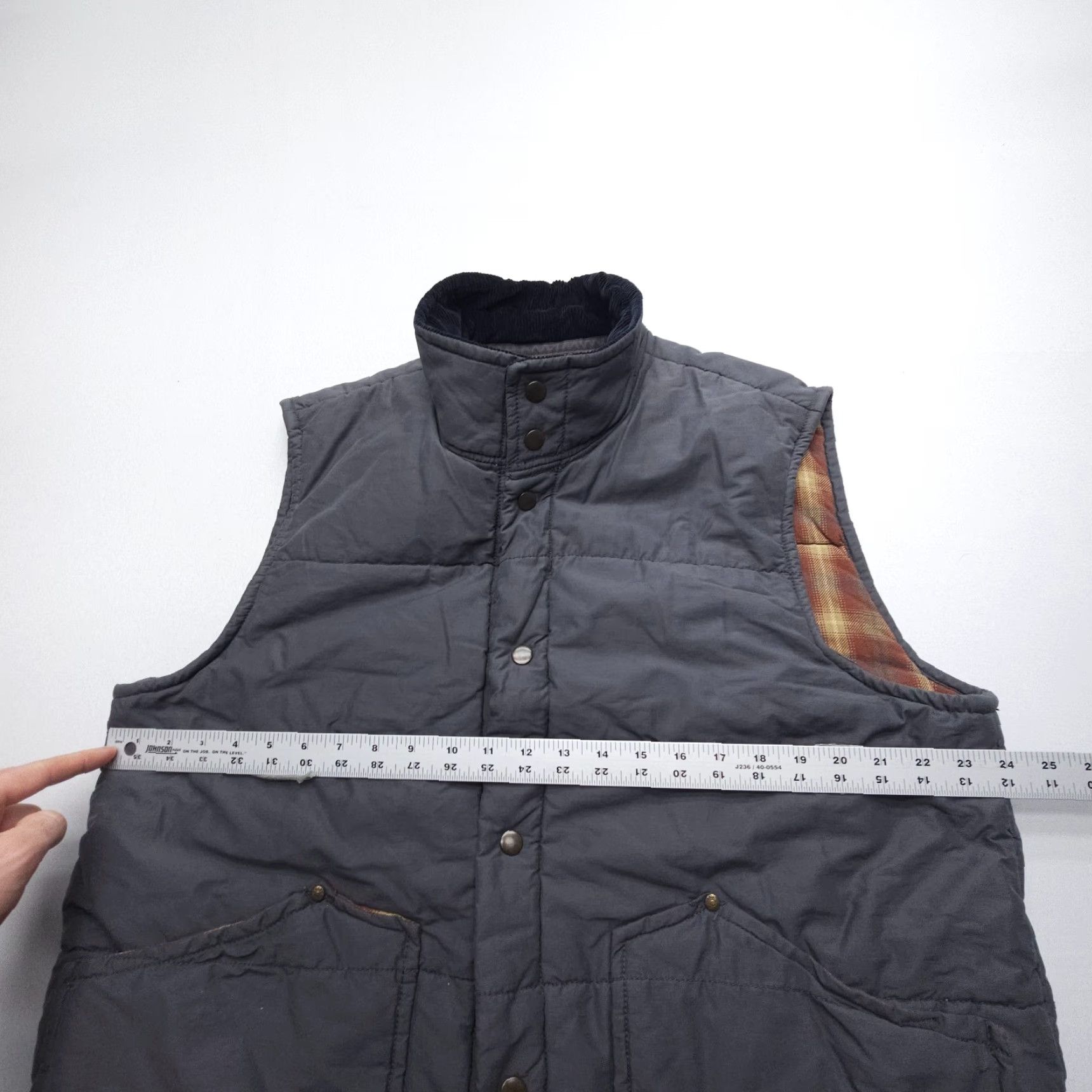 Old Navy VINTAGE Old Navy Vest Mens XL Plaid Flannel Lined Corduroy Collar Y2K 2006 Size US XL / EU 56 / 4 - 5 Thumbnail