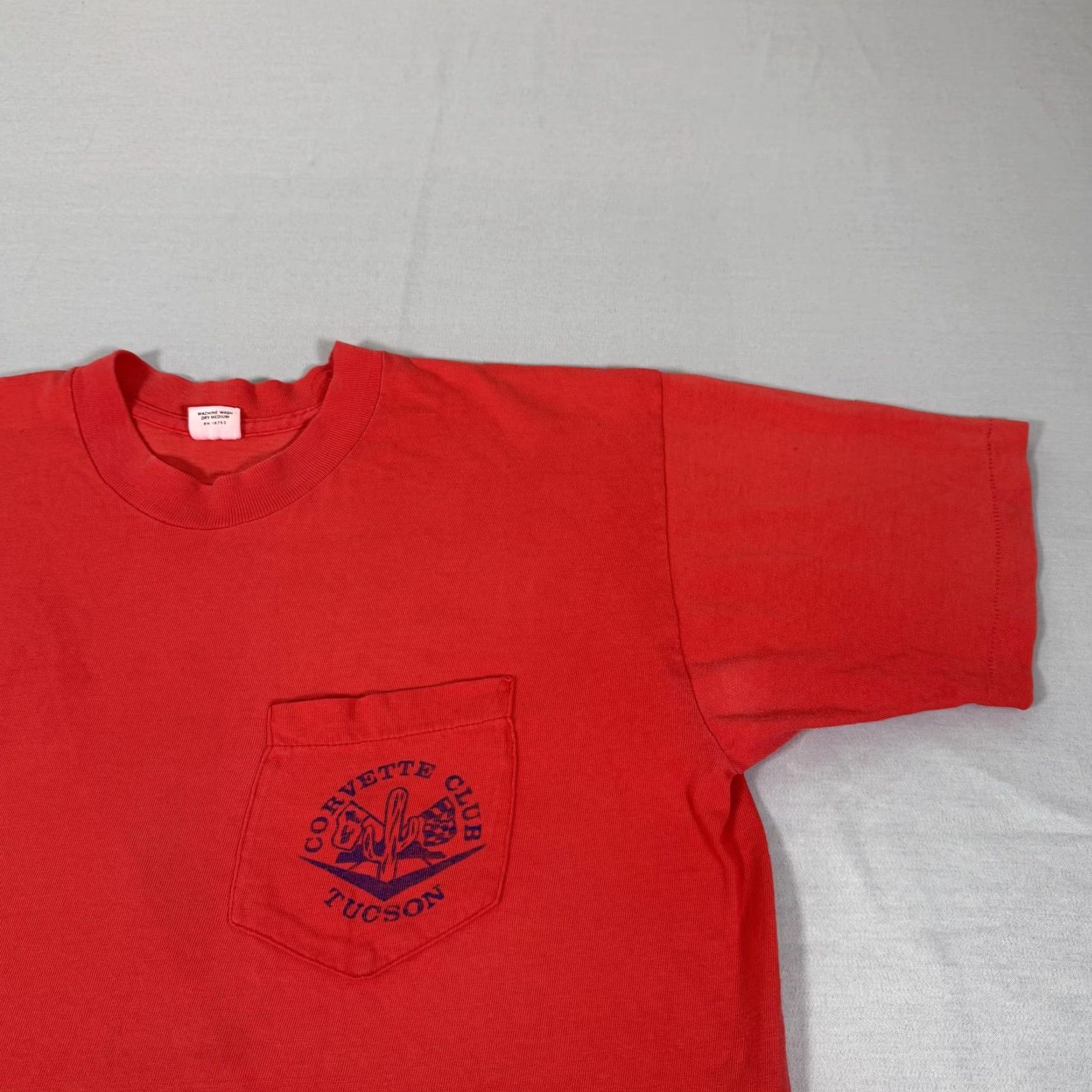 Vintage VINTAGE J. C. Penney Corvette Shirt Men L Red Tucson Club Selvedge Pocket Car Arizona Tee Size US L / EU 52-54 / 3 - 7 Thumbnail