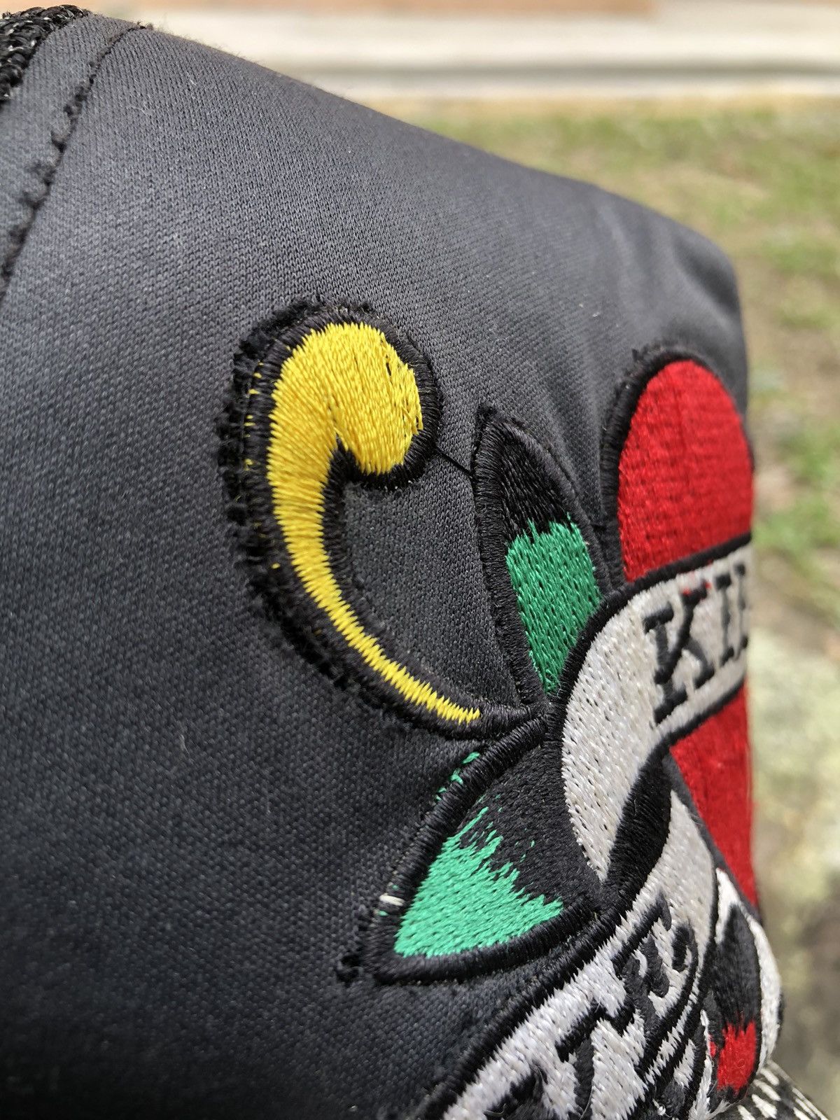 Christian Audigier Ed Hardy Love Kills Slowly Embroidered Trucker Hat Size ONE SIZE - 5 Thumbnail