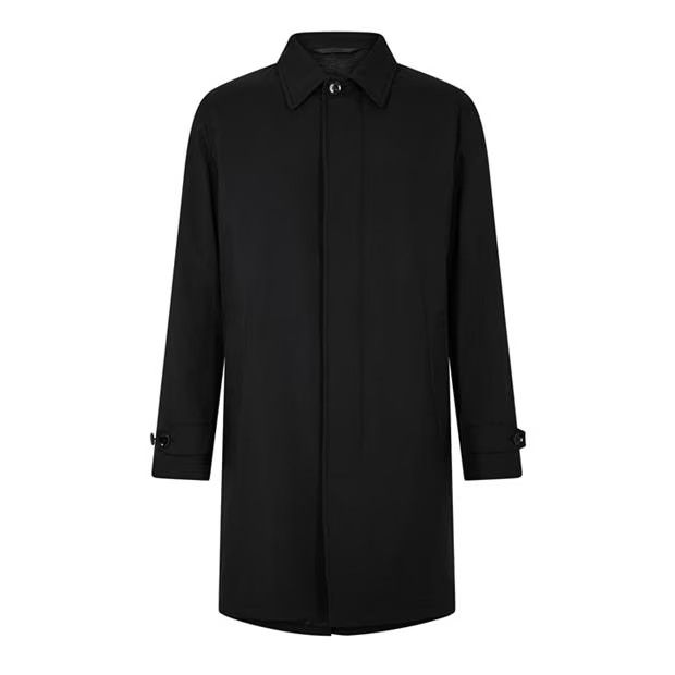 image of Brioni O1G2R1Mq0524 Long Coats In Black, Men's (Size Large)