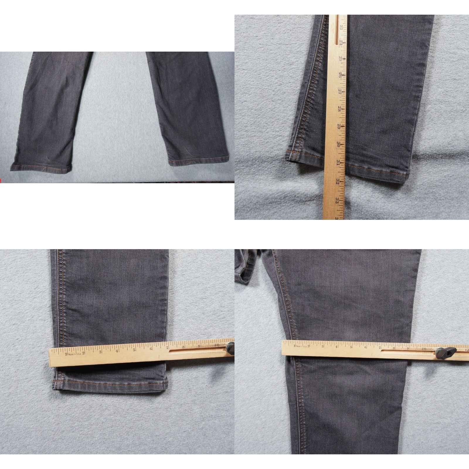 Prana Prana Jeans Mens 33x32 Gray Denim Slim Fit Stretch Outdoors Casual Adult Size US 33 - 9 Thumbnail