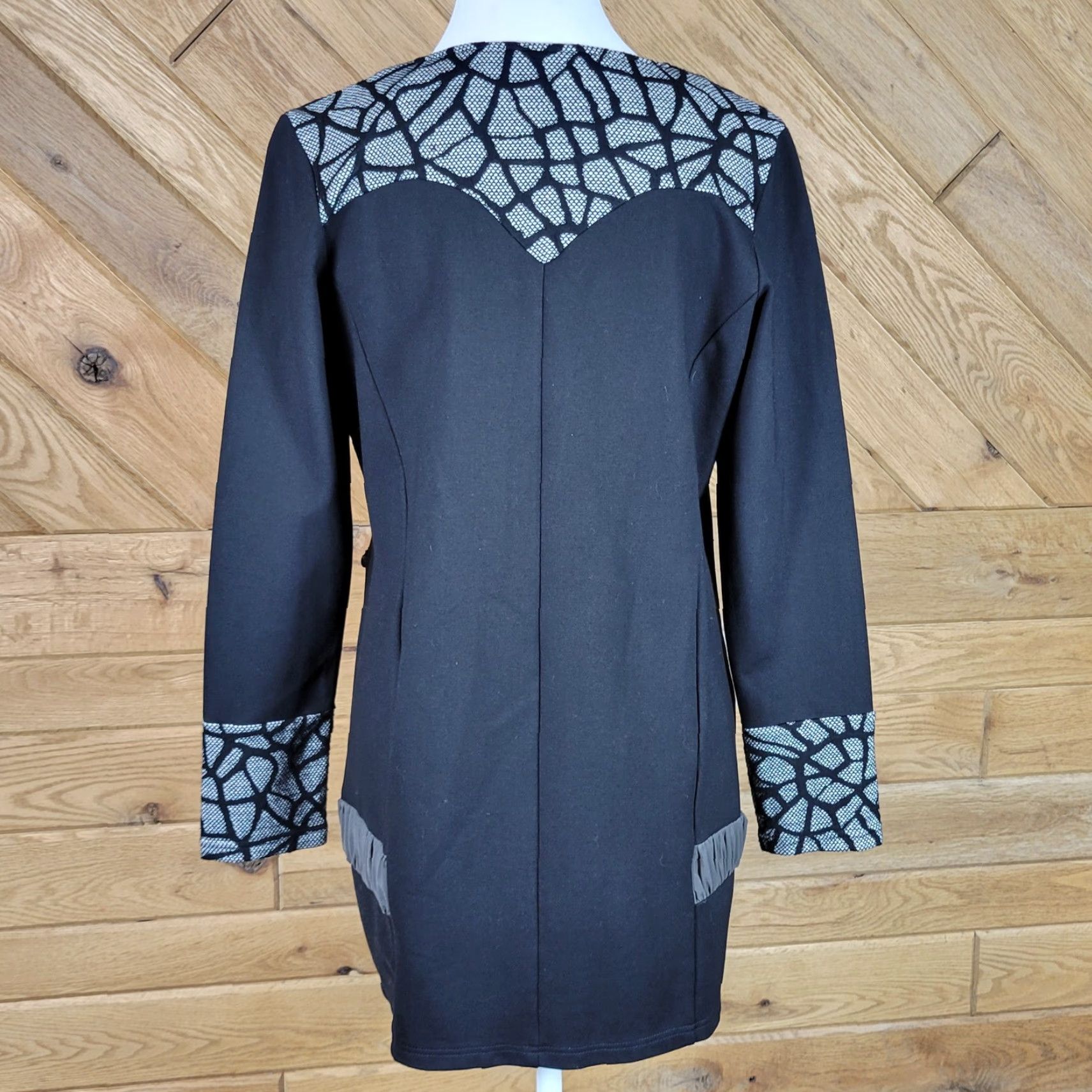 Vintage Dzhavael Womens Sweater Jacket Zip Up Long Sleeve Black Size Large Size L / US 10 / IT 46 - 6 Thumbnail