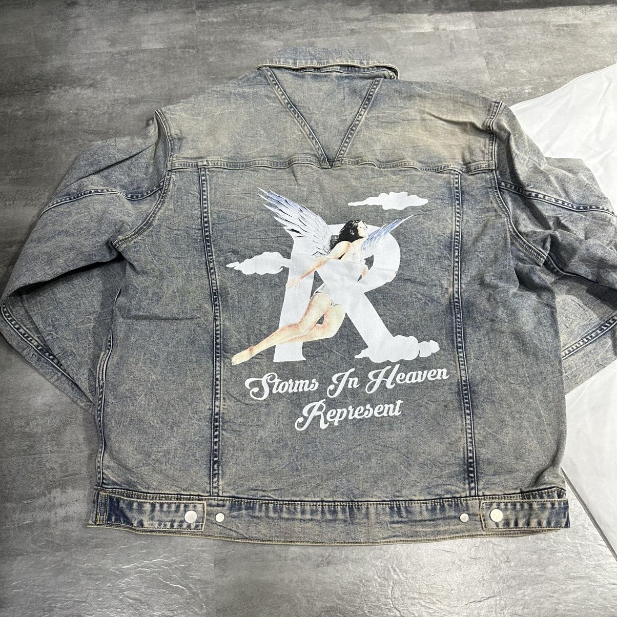 Represent Clo. Represent Storms In Heaven Denim Jacket Size US M / EU 48-50 / 2 - 4 Thumbnail