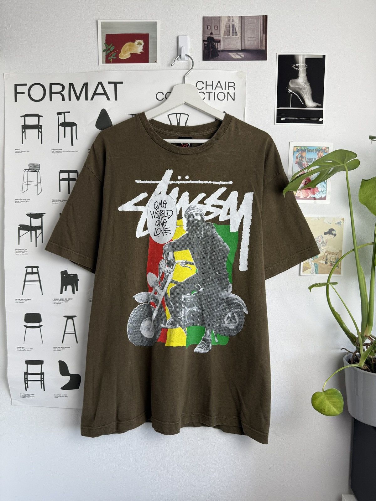 Stussy × Vintage Vintage 90s Stussy rasta bob marley t-shirt XL skate regge Size US XL / EU 56 / 4 - 1 Thumbnail