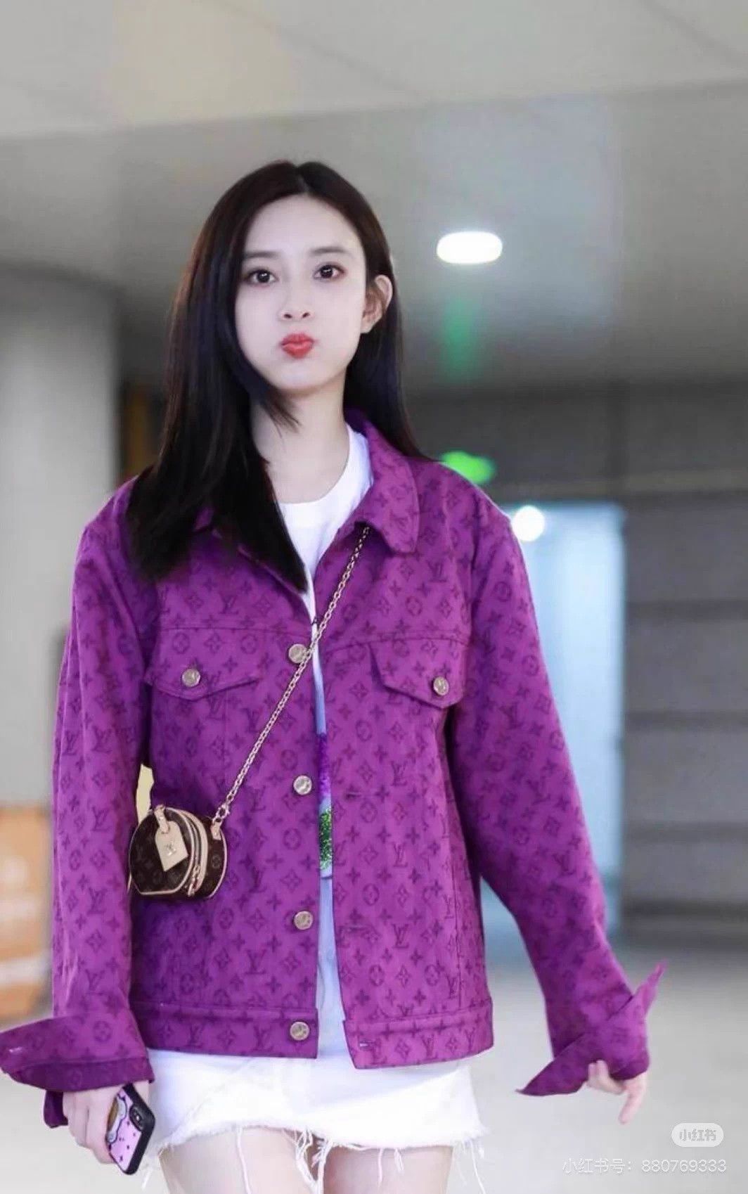 Louis Vuitton Lv Purple Logo Denim Jacket 98 New 44 Size M / US 6-8 / IT 42-44 - 7 Thumbnail
