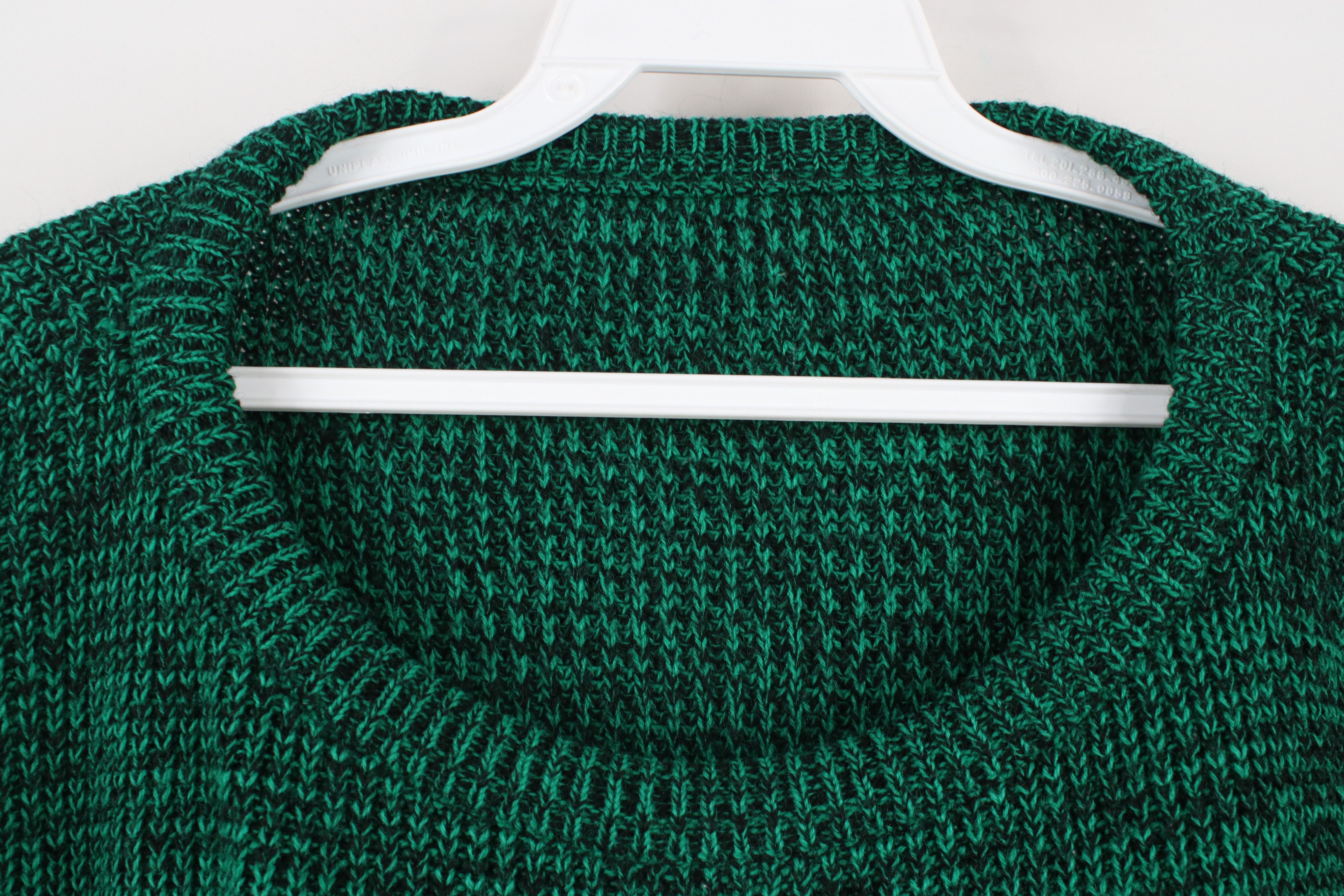 Vintage Vintage 90s Streetwear Fit Chunky Ribbed Knit Sweater Green Size XL / US 12-14 / IT 48-50 - 4 Thumbnail