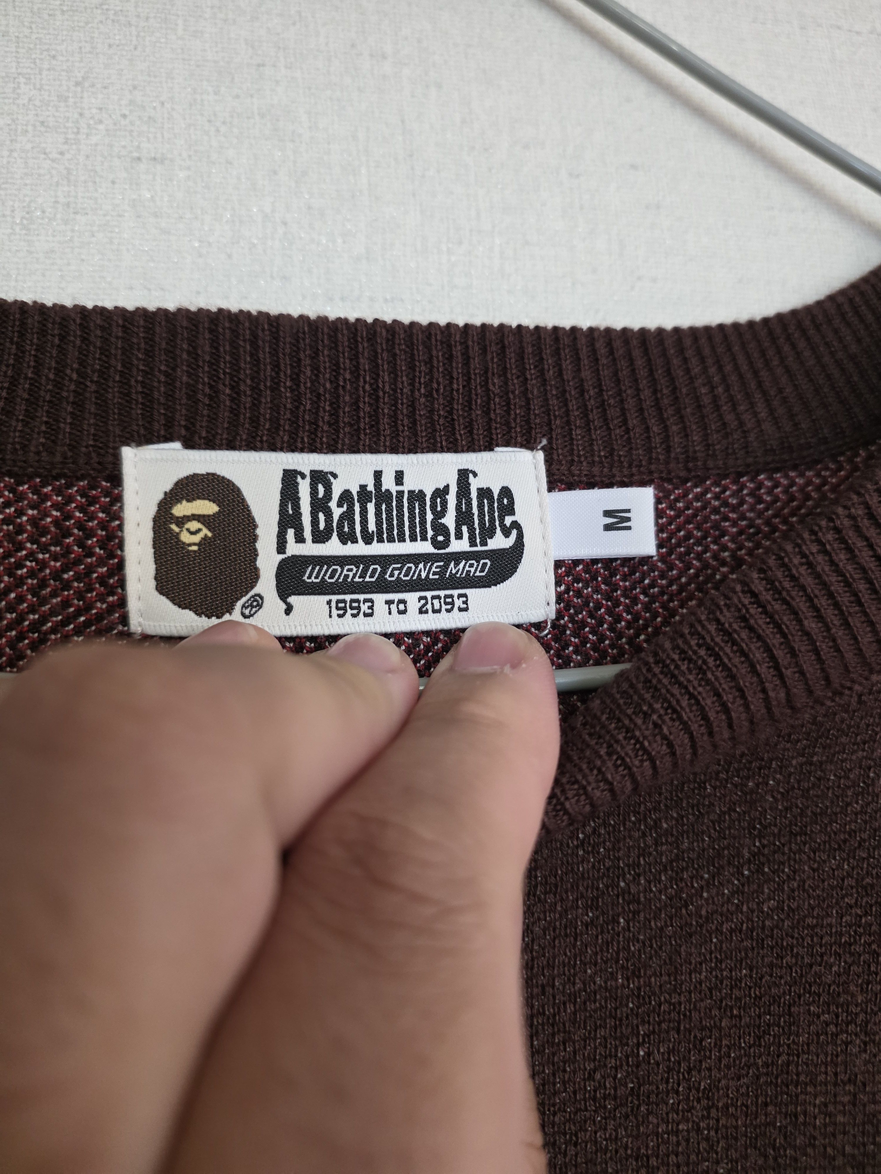 Bape BAPE Oversized Shark Jacquard Knit Sweater (Rare Size) Size US M / EU 48-50 / 2 - 3 Thumbnail