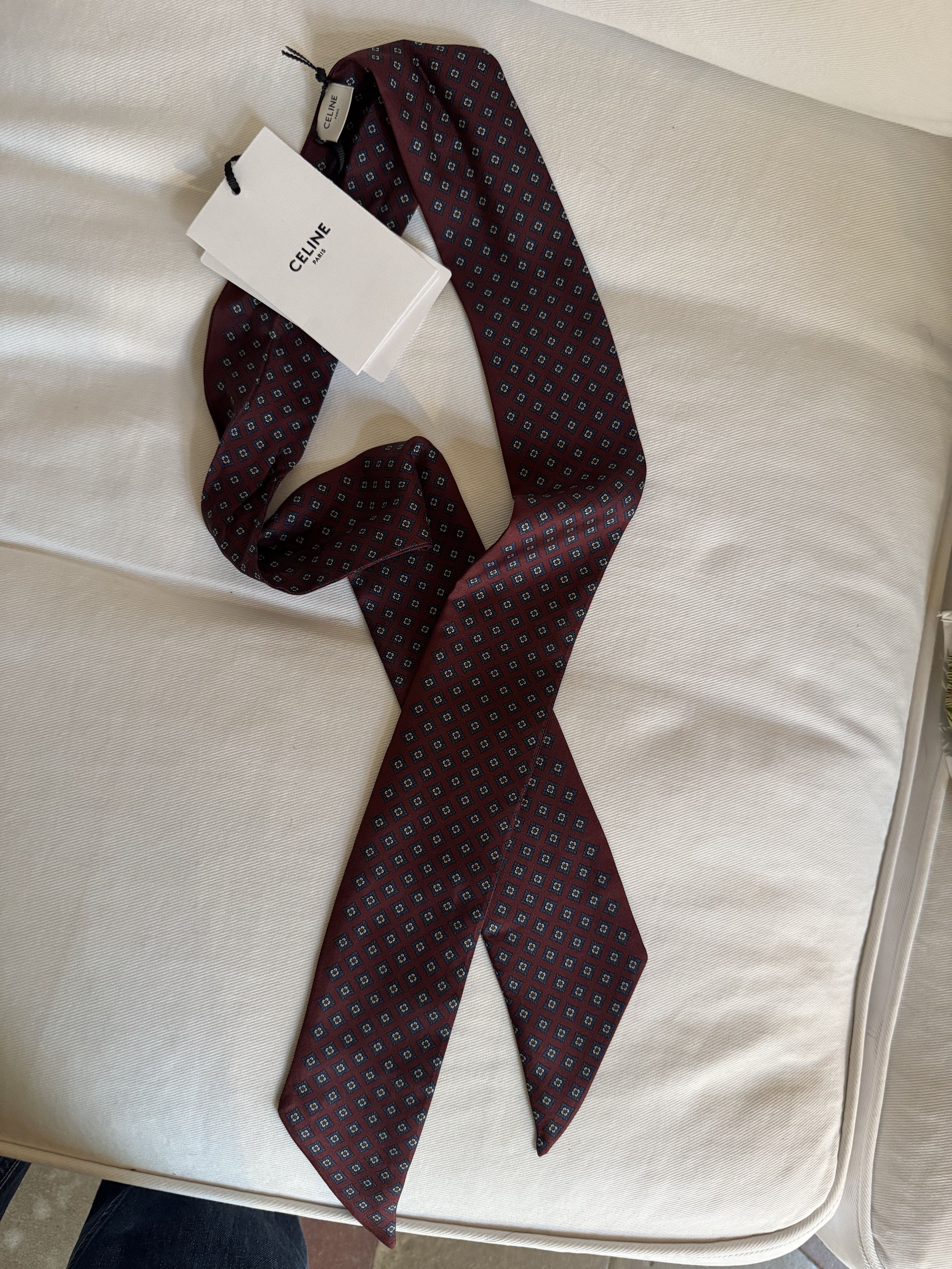 Celine LAVALLIERE IN SILK TWILL Size ONE SIZE - 1 Thumbnail