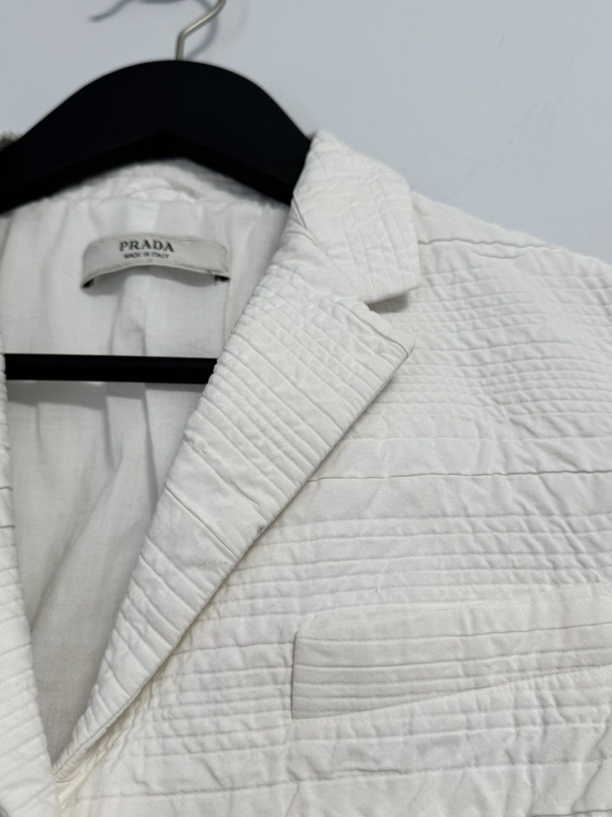 Prada Prada Women’s Jacket Blazer Luxury White Size M / US 6-8 / IT 42-44 - 6 Thumbnail