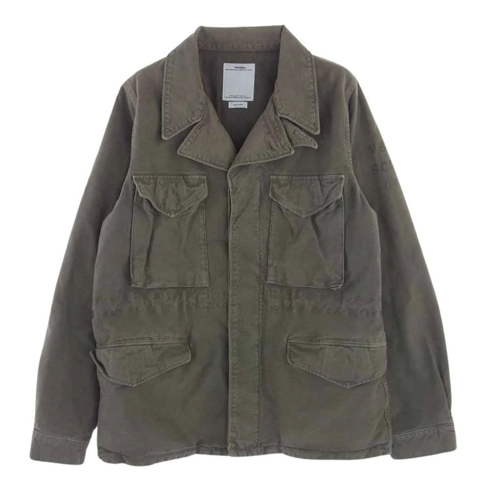 image of Visvim 16Ss Achse Jkt Dmgd Jacket Coat in Olive, Men's (Size Large)
