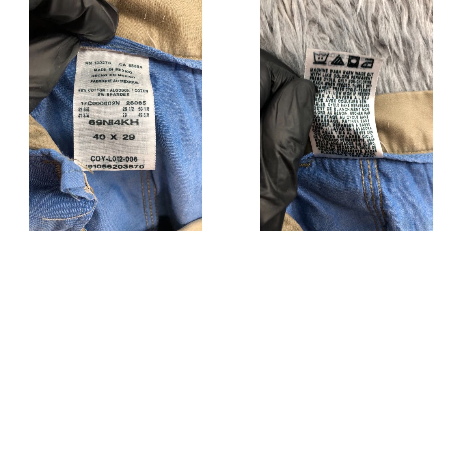 Vintage Unbranded Khaki Pants 40x29 Mens Regular Beige 5-Pocket Belt Loops Cotton Blend Jeans Style Modern American Classic N/A Size US 40 / EU 56 - 9 Thumbnail