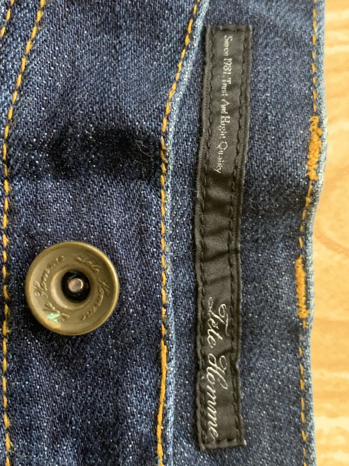 Issey Miyake × Tete Homme Rare..Tete Homme Denim Jeans Pants Size US 32 / EU 48 - 19 Thumbnail