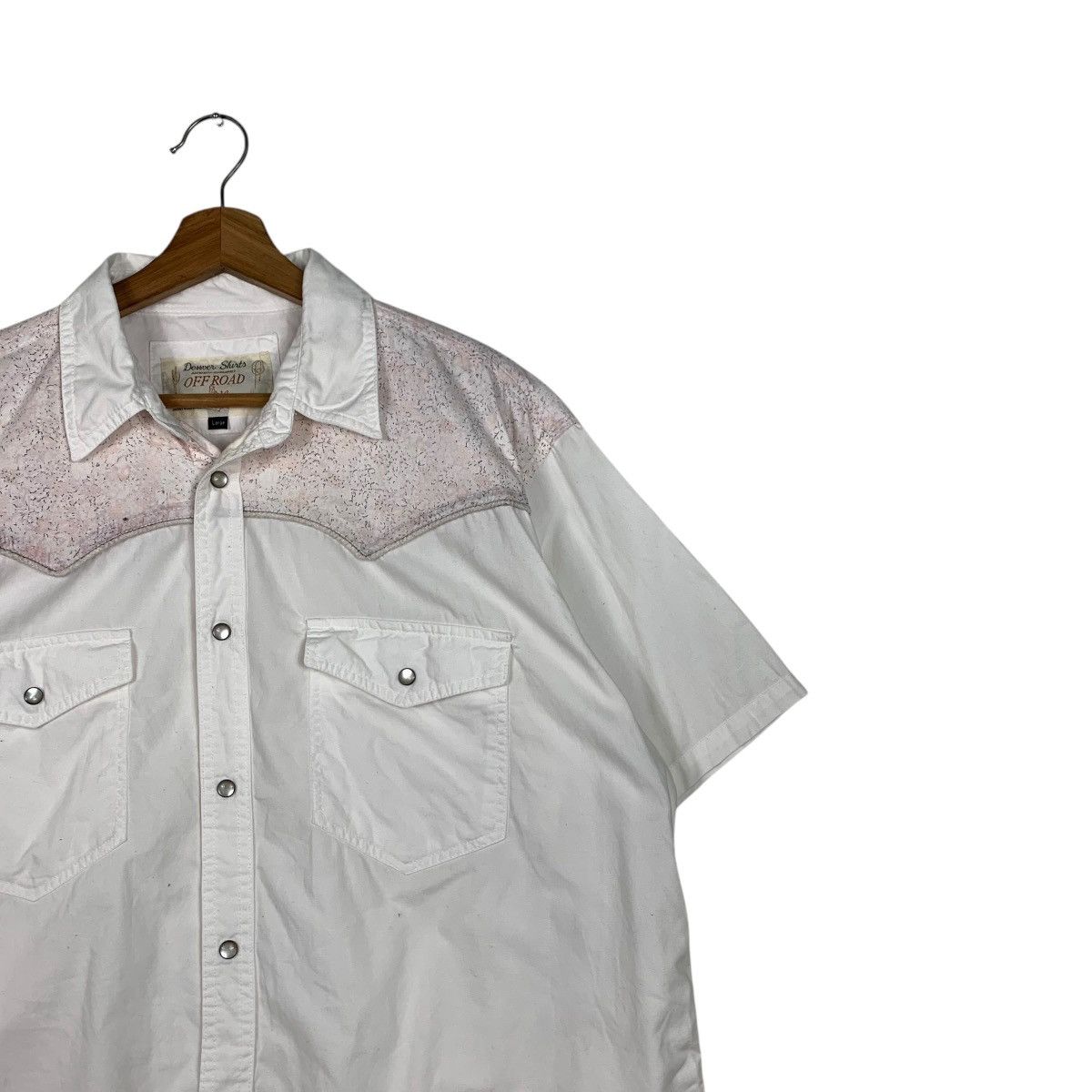 Japanese Brand OFF ROAD White Work Shirt Button Up Western Shirt #1934-C84 Size US L / EU 52-54 / 3 - 4 Thumbnail