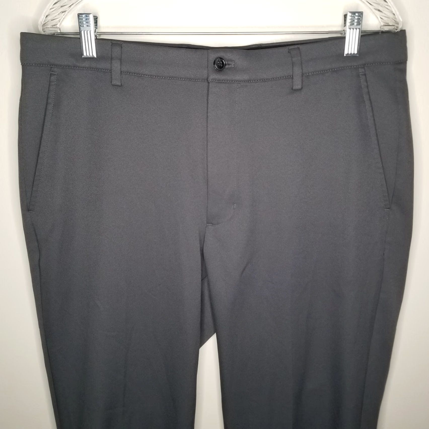 Vintage GREG NORMAN Men's Dress Pants Gray Straight Size 34x30 Size US 34 / EU 50 - 2 Thumbnail