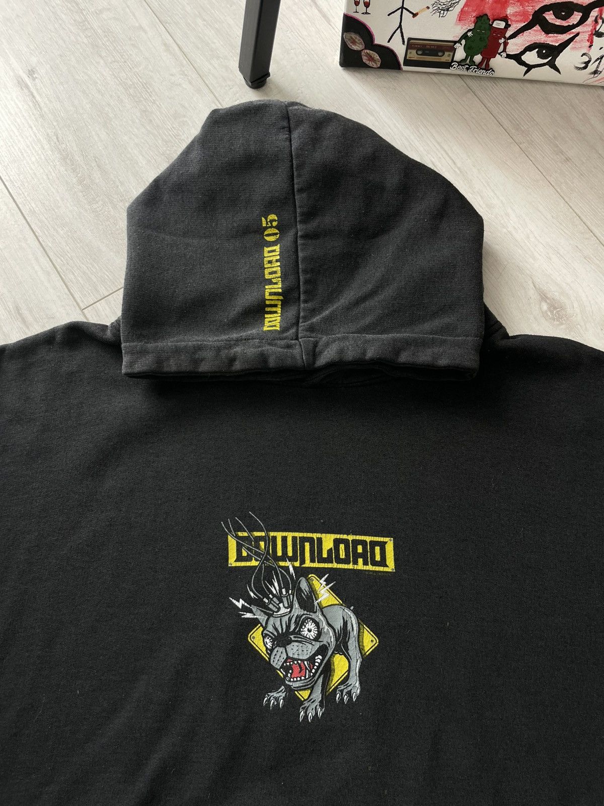 Band Tees Vintage Download 2005 T-Shirt Band Hoodie Tour Black RARE Size US L / EU 52-54 / 3 - 3 Thumbnail