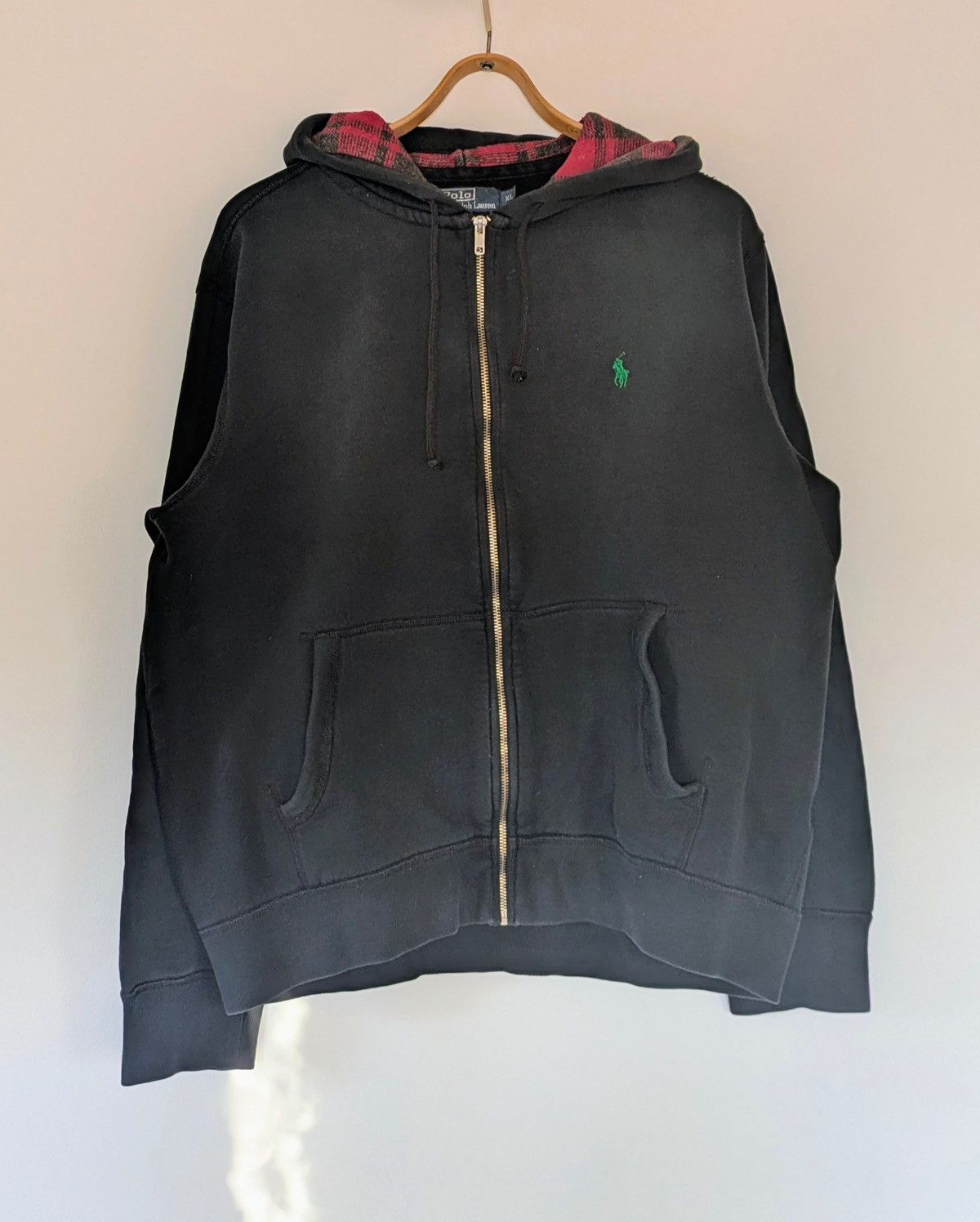 Polo Ralph Lauren 🧥 Vintage Polo Ralph Lauren Zip Hoodie – Black (Size XL) Size US XL / EU 56 / 4 - 1 Thumbnail