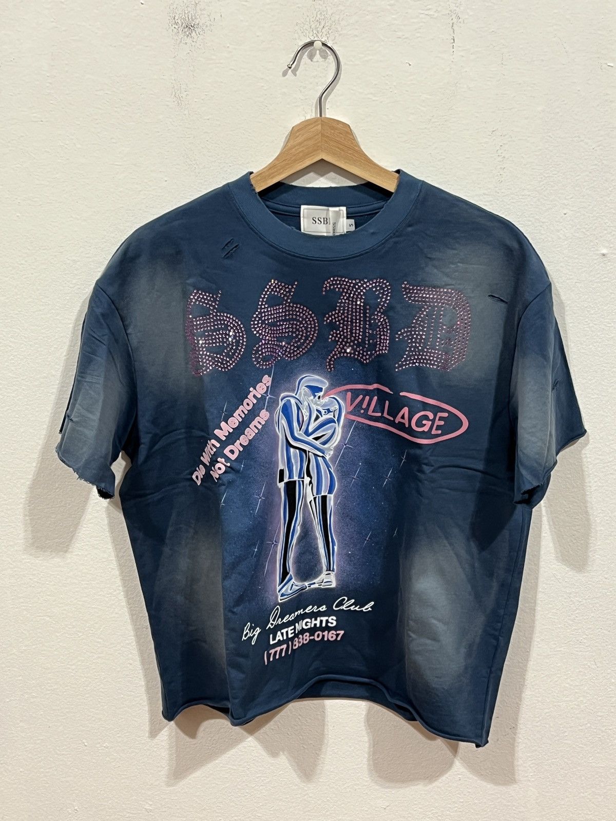 Other SSBD Village Navy Rhinestone Tee Size US S / EU 44-46 / 1 - 1 Thumbnail