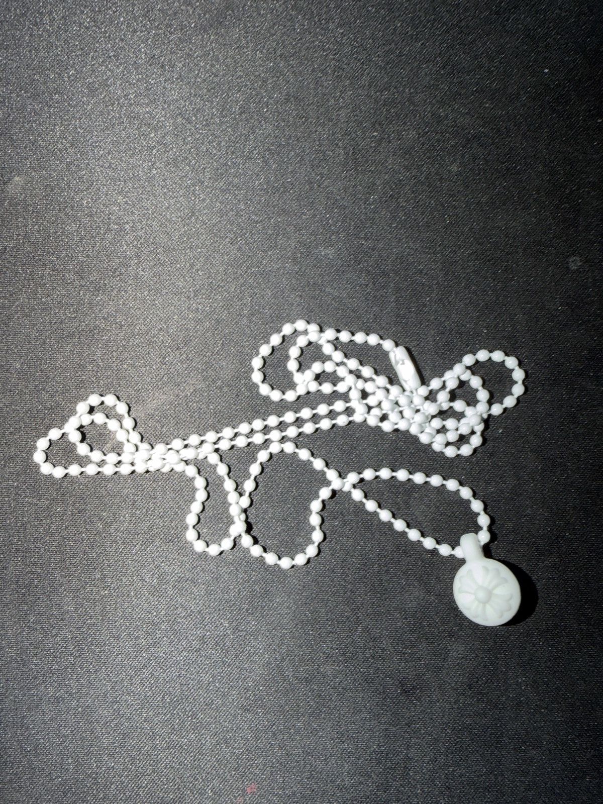 Chrome Hearts Chrome hearts white silicone cross ball chain Size ONE SIZE - 2 Thumbnail